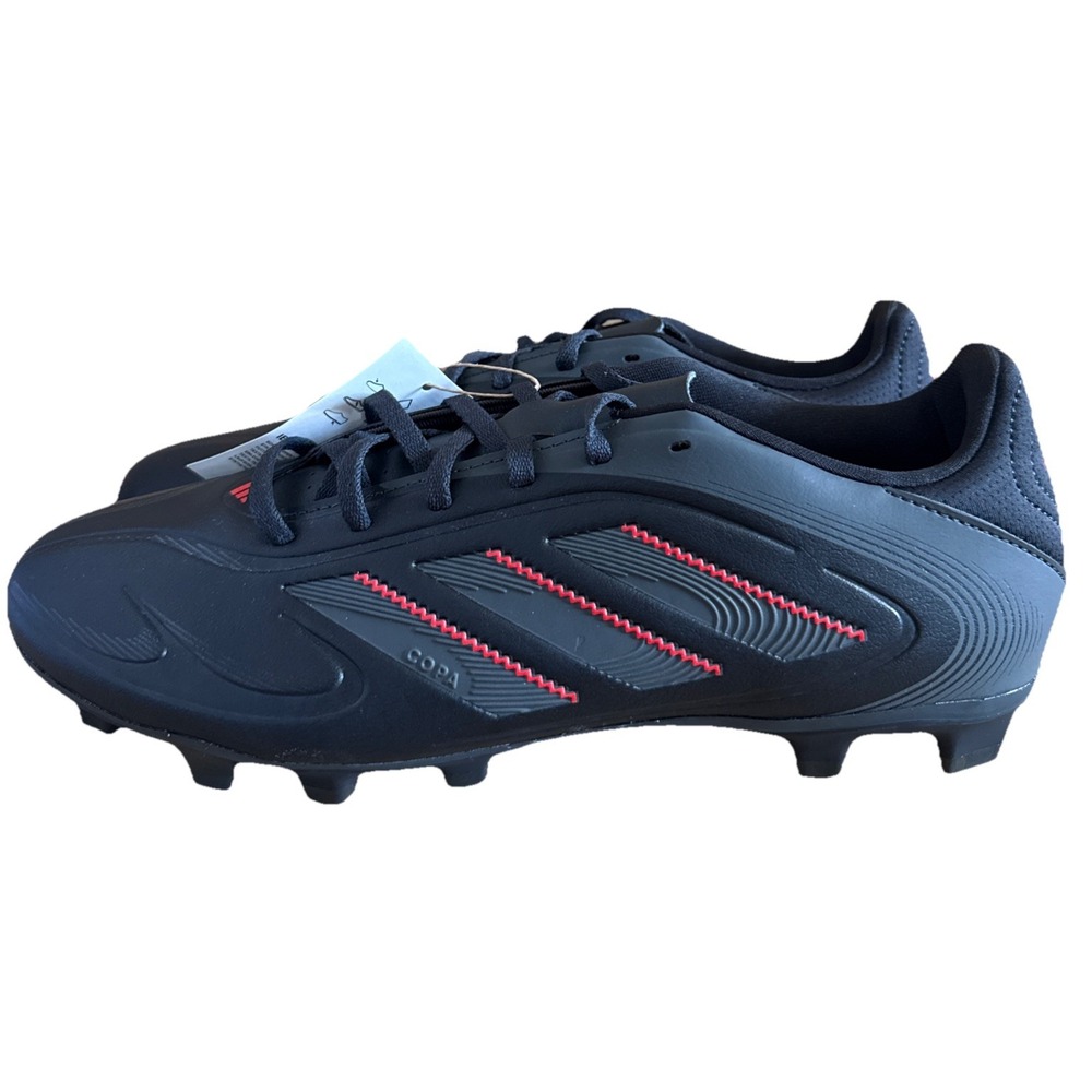Adidas Copa Pure 3 Club FG/MG Black Red Soccer Futbol Cleats IE1176 Men‎ Size 8